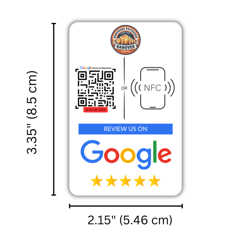 Google Review Card with logo